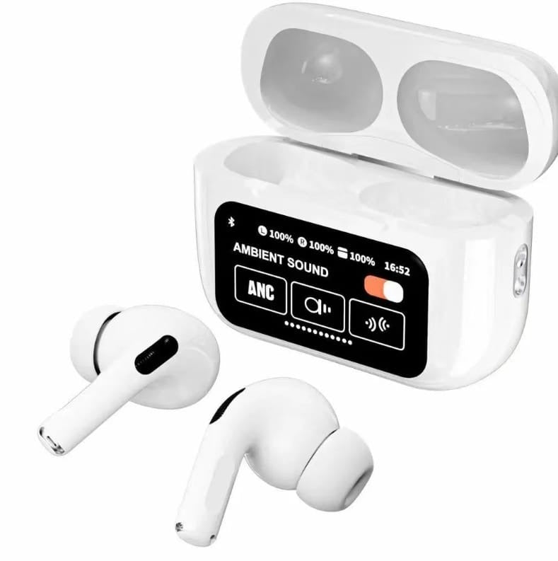 A9 Pro Earbuds With Built In Screen