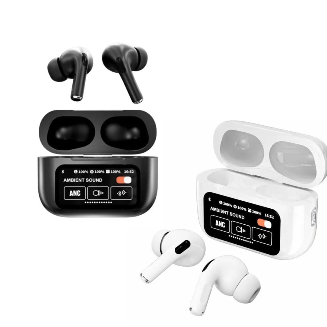 A9 Pro Earbuds With Built In Screen