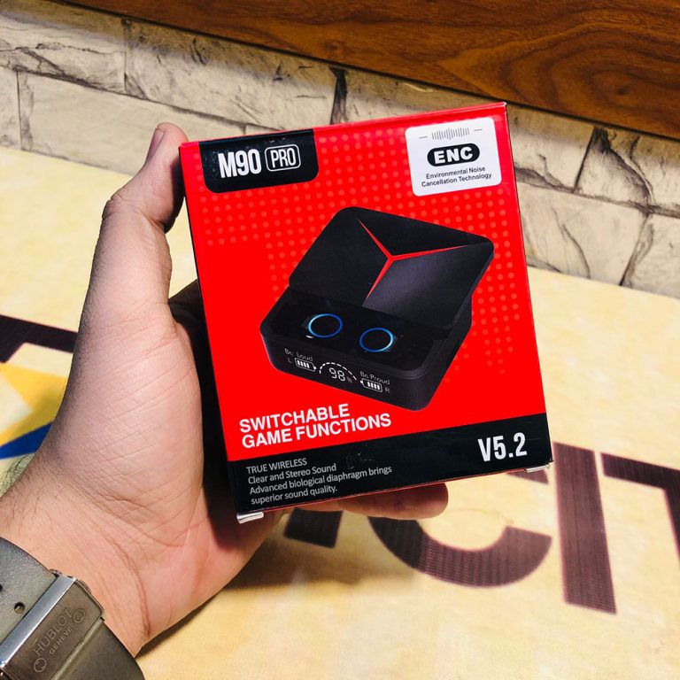 M90 Pro TWS Bluetooth 5.3 Earbuds with Sliding Case