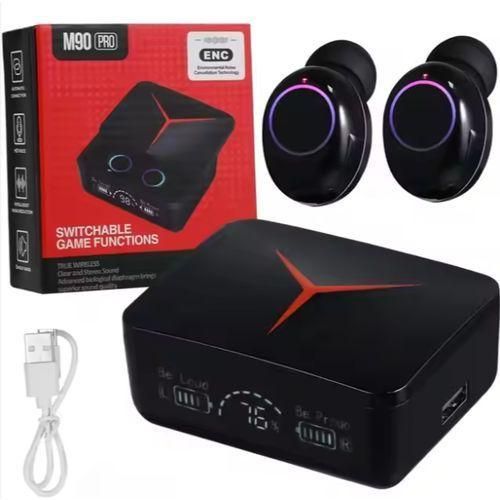 M90 Pro TWS Bluetooth 5.3 Earbuds with Sliding Case